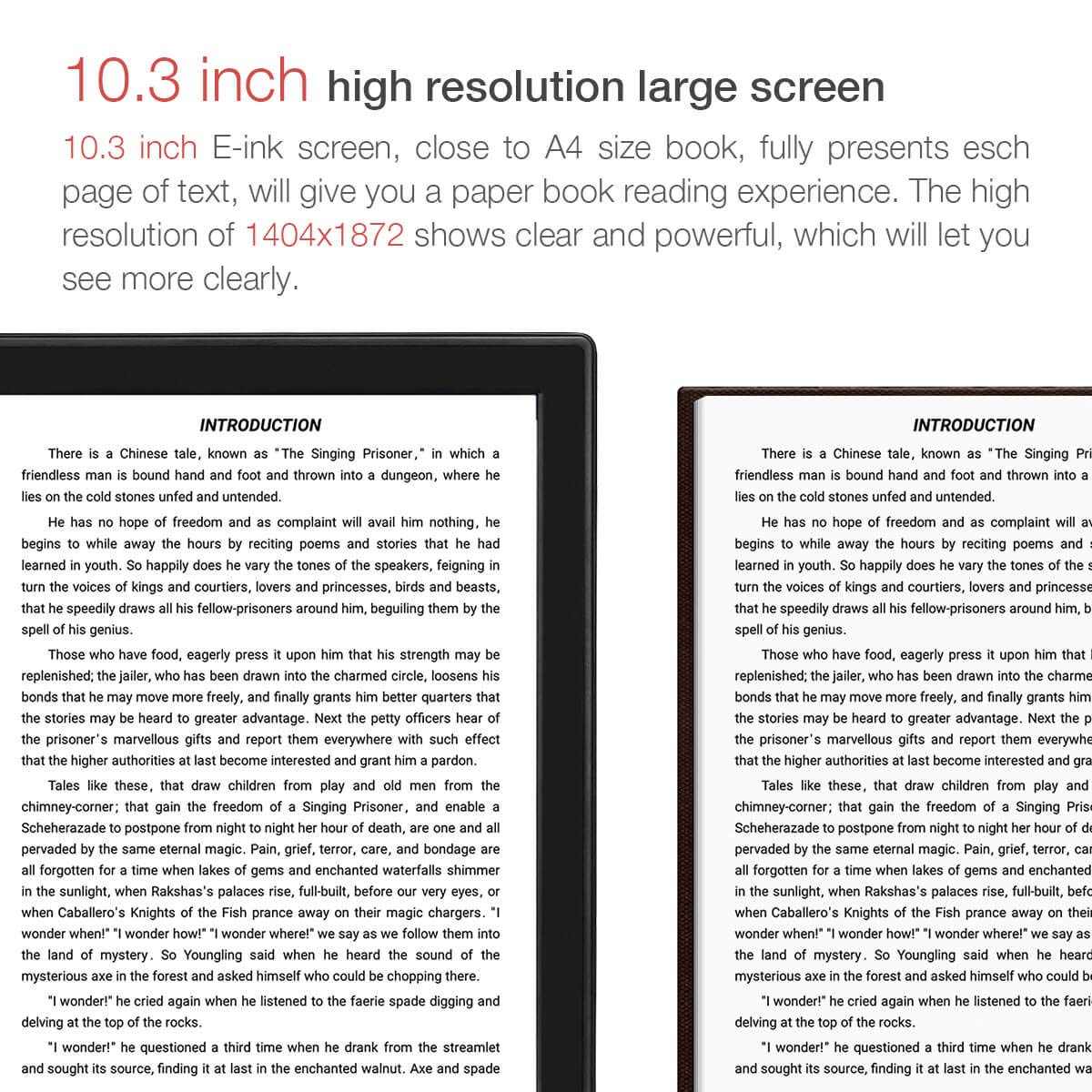 Likebook Mimas E-Reader, 10.3”, Dual Touch, Hand Writing, Built-in